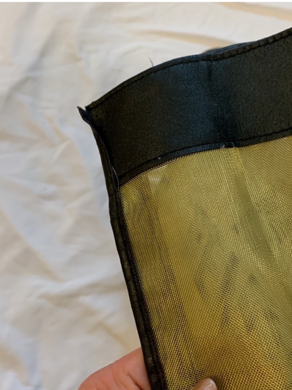 Fendi Black and Gold Mesh & Leather Tote Bag - Picture 5 of 10